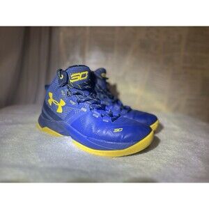 Under Armour Curry One Dub Nation Shoes Blue/Yellow Youth 5.5Y Steph Curry